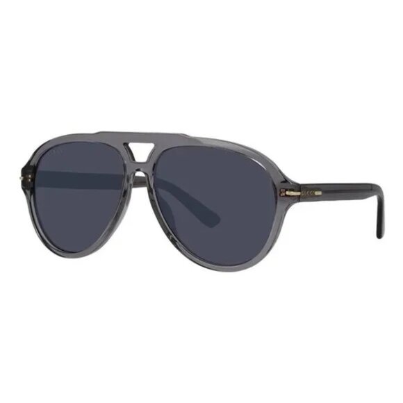 NEW GUCCI SUNGLASSES GREY/BLUE EYEWEAR GUCCI - Picture 1 of 4